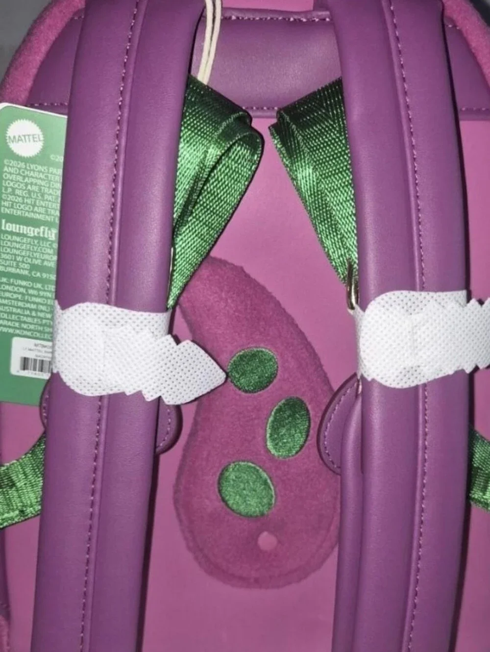 NWT Barney Cosplay Mini Backpack